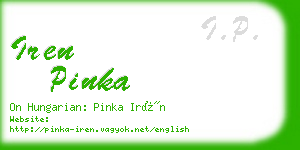 iren pinka business card